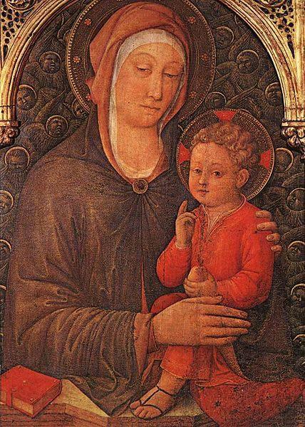 Jacopo Bellini Madonna and Child Blessing Norge oil painting art